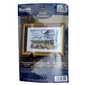 Bucilla Gods Promises Counted Cross Stitch Kit 43301 The Lord Blesses His People
